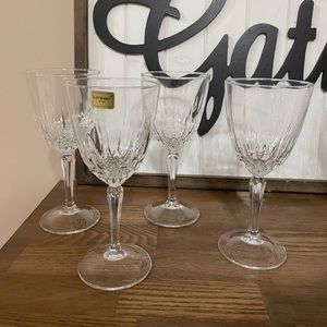 Luminarc Georgetown Crystal Wine Glasses 7” Tall- Set of 4
